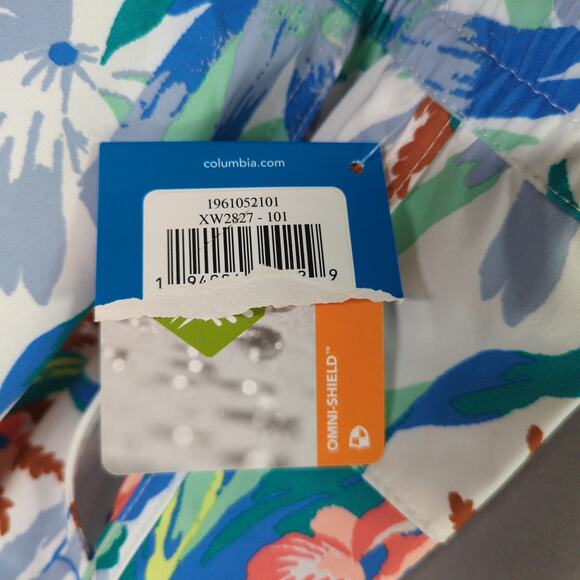 Columbia Bogata Bay Shorts Womens Plus 2X Tropical Print Stretch Omni Shield New - Picture 4 of 9